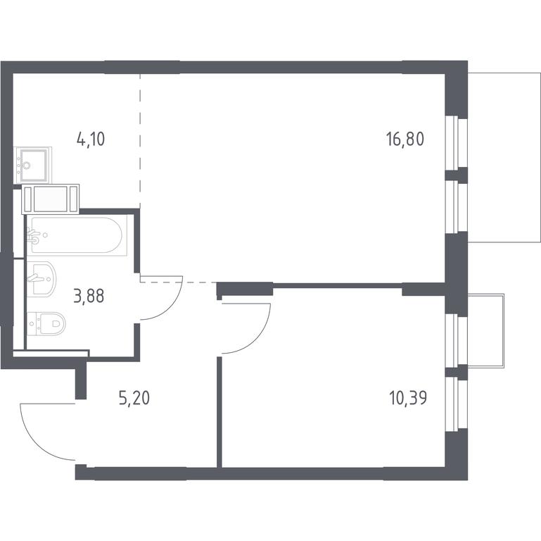 Apartment Sale, 40.37 sq. m. at Bolshoe Putilkovo, Prostornaya ulitsa, 1, Putilkovo Village, Krasnogorsk City District, Moscow Region, Russia #1 Apartment Sale, 40.37 sq. m. at Bolshoe Putilkovo, Prostornaya ulitsa, 1, Putilkovo Village, Krasnogorsk City District, Moscow Region, Russia #1