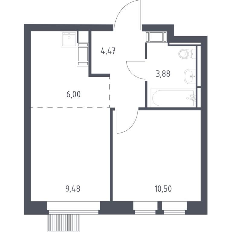 Apartment Sale, 34.33 sq. m. at Bolshoe Putilkovo, Prostornaya ulitsa, 1, Putilkovo Village, Krasnogorsk City District, Moscow Region, Russia #1 Apartment Sale, 34.33 sq. m. at Bolshoe Putilkovo, Prostornaya ulitsa, 1, Putilkovo Village, Krasnogorsk City District, Moscow Region, Russia #1