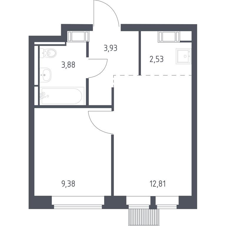 Apartment Sale, 32.53平方米 at Bolshoe Putilkovo, Prostornaya ulitsa, 1, Putilkovo Village, Krasnogorsk City District, Moscow Region, Russia #1