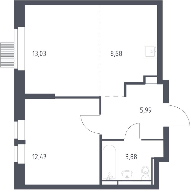 Apartment Sale, 44.05 sq. m. at Bolshoe Putilkovo, Prostornaya ulitsa, 1, Putilkovo Village, Krasnogorsk City District, Moscow Region, Russia #1 Apartment Sale, 44.05 sq. m. at Bolshoe Putilkovo, Prostornaya ulitsa, 1, Putilkovo Village, Krasnogorsk City District, Moscow Region, Russia #1