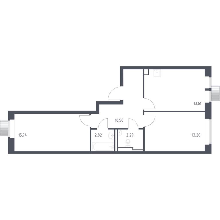 1-BD Apartment Sale, 58.16 sq. m. at Bolshoe Putilkovo, Prostornaya ulitsa, 1, Putilkovo Village, Krasnogorsk City District, Moscow Region, Russia #1 1-BD Apartment Sale, 58.16 sq. m. at Bolshoe Putilkovo, Prostornaya ulitsa, 1, Putilkovo Village, Krasnogorsk City District, Moscow Region, Russia #1