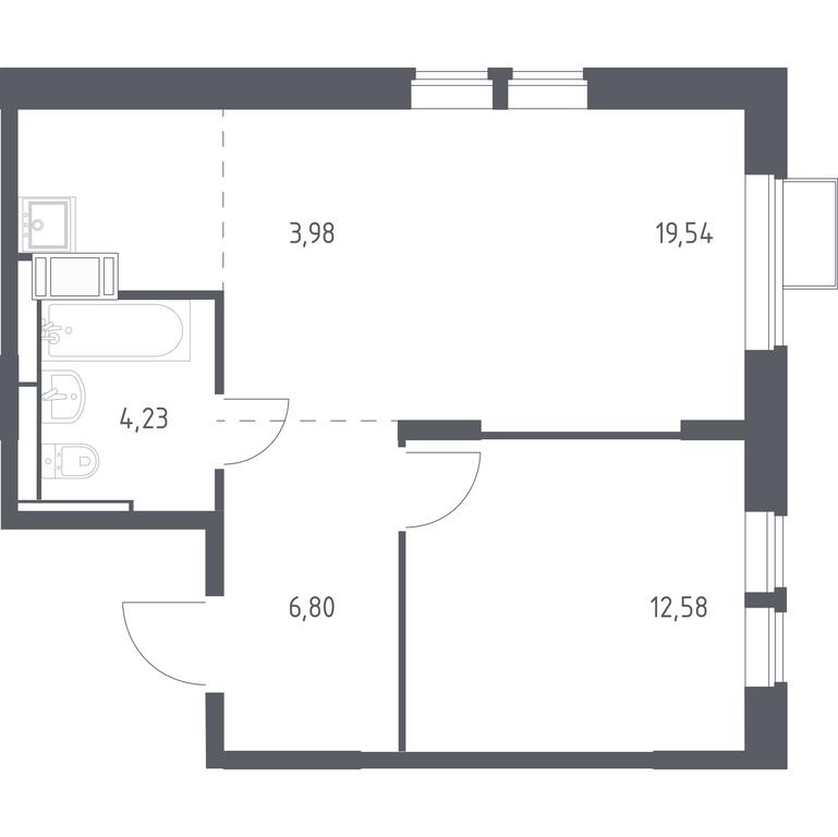 Apartment Sale, 47.13 sq. m. at Bolshoe Putilkovo, Prostornaya ulitsa, 1, Putilkovo Village, Krasnogorsk City District, Moscow Region, Russia #1 Apartment Sale, 47.13 sq. m. at Bolshoe Putilkovo, Prostornaya ulitsa, 1, Putilkovo Village, Krasnogorsk City District, Moscow Region, Russia #1