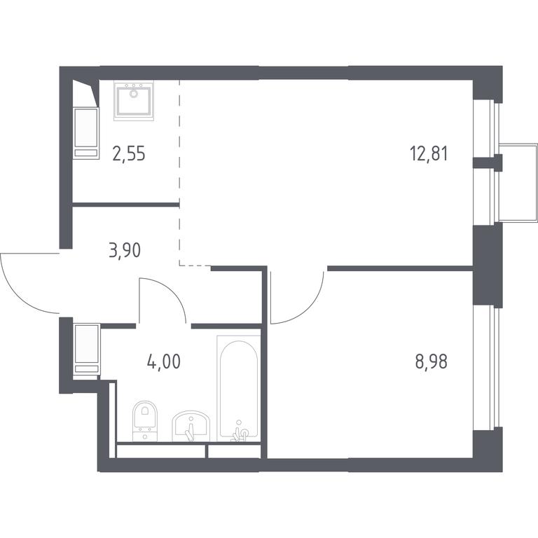 Apartment Sale, 32.24 sq. m. at Bolshoe Putilkovo, Prostornaya ulitsa, 1, Putilkovo Village, Krasnogorsk City District, Moscow Region, Russia #1 Apartment Sale, 32.24 sq. m. at Bolshoe Putilkovo, Prostornaya ulitsa, 1, Putilkovo Village, Krasnogorsk City District, Moscow Region, Russia #1