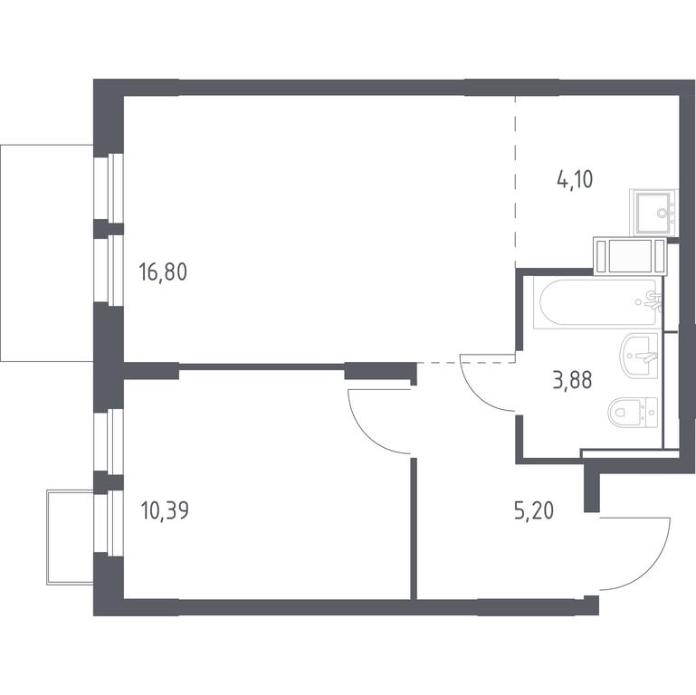 Apartment Sale, 40.37 sq. m. at Bolshoe Putilkovo, Prostornaya ulitsa, 1, Putilkovo Village, Krasnogorsk City District, Moscow Region, Russia #1 Apartment Sale, 40.37 sq. m. at Bolshoe Putilkovo, Prostornaya ulitsa, 1, Putilkovo Village, Krasnogorsk City District, Moscow Region, Russia #1
