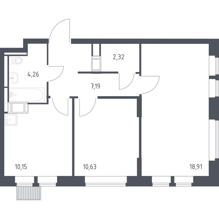 1-BD Apartment Sale, 53.46平方米 at Bolshoe Putilkovo, Prostornaya ulitsa, 1, Putilkovo Village, Krasnogorsk City District, Moscow Region, Russia #1 1-BD Apartment Sale, 53.46平方米 at Bolshoe Putilkovo, Prostornaya ulitsa, 1, Putilkovo Village, Krasnogorsk City District, Moscow Region, Russia #1