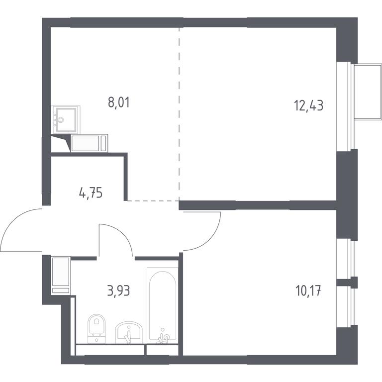 Apartment Sale, 39.29 sq. m. at Bolshoe Putilkovo, Prostornaya ulitsa, 1, Putilkovo Village, Krasnogorsk City District, Moscow Region, Russia #1 Apartment Sale, 39.29 sq. m. at Bolshoe Putilkovo, Prostornaya ulitsa, 1, Putilkovo Village, Krasnogorsk City District, Moscow Region, Russia #1