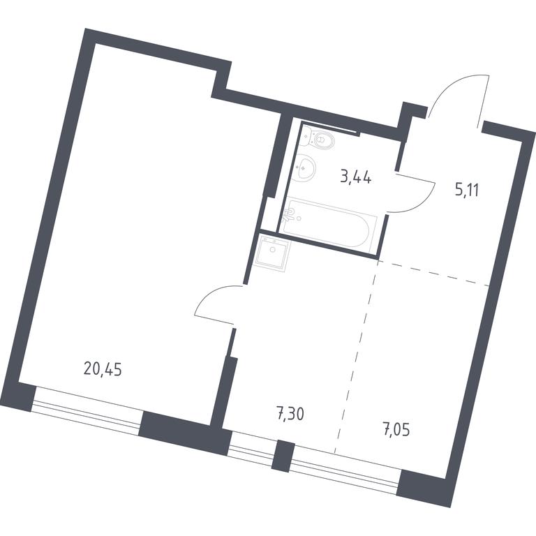 Apartment Sale, 43.35 sq. m. at Rublevskiy Kvartal, Laykovo Green Quarter, zhiloy kompleks Gorod-sobytiye Laykovo, selo Laykovo, Odintsovskiy City District, Moscow Region, Russia #1 Apartment Sale, 43.35 sq. m. at Rublevskiy Kvartal, Laykovo Green Quarter, zhiloy kompleks Gorod-sobytiye Laykovo, selo Laykovo, Odintsovskiy City District, Moscow Region, Russia #1