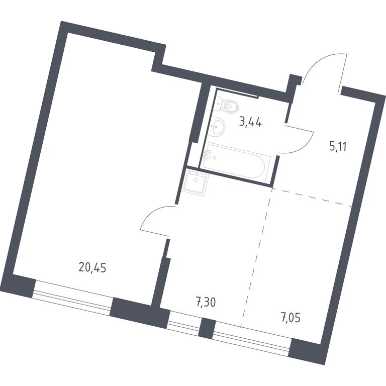Apartment Sale, 43.35 sq. m. at Rublevskiy Kvartal, Laykovo Green Quarter, zhiloy kompleks Gorod-sobytiye Laykovo, selo Laykovo, Odintsovskiy City District, Moscow Region, Russia #1 Apartment Sale, 43.35 sq. m. at Rublevskiy Kvartal, Laykovo Green Quarter, zhiloy kompleks Gorod-sobytiye Laykovo, selo Laykovo, Odintsovskiy City District, Moscow Region, Russia #1