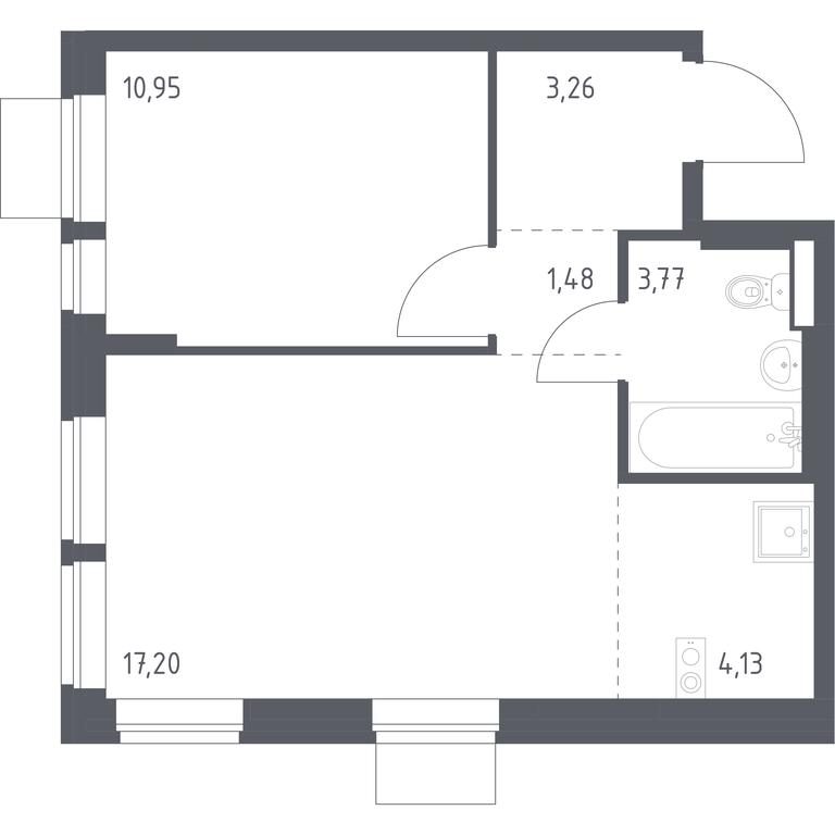 Apartment Sale, 40.79平方米 at Kvartal Aviatorov, ulitsa Koldunova, Aviatorov Microdistrict, Balashikha, Moscow Region, Russia #1 Apartment Sale, 40.79平方米 at Kvartal Aviatorov, ulitsa Koldunova, Aviatorov Microdistrict, Balashikha, Moscow Region, Russia #1