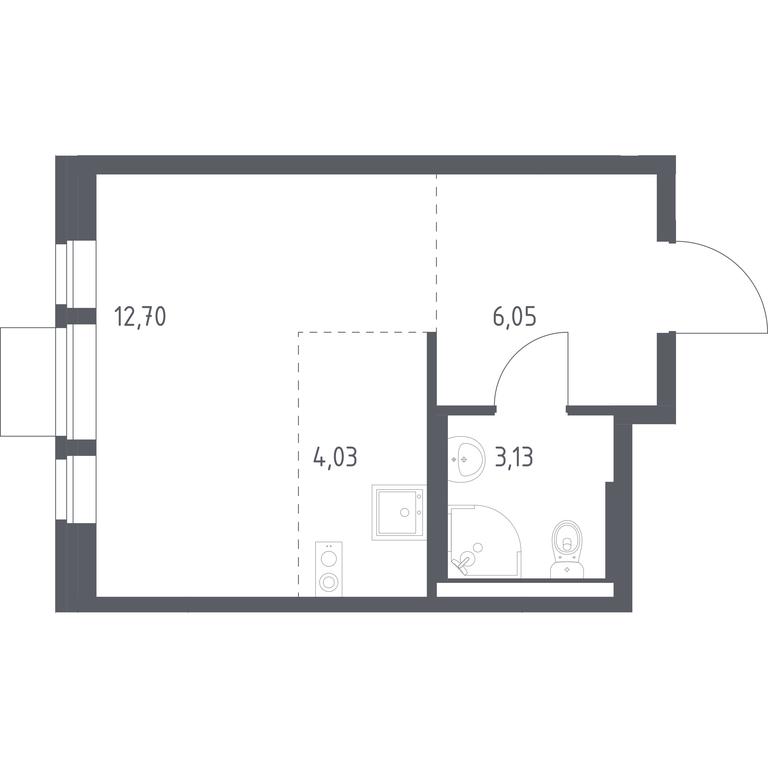 Apartment Sale, 25.91平方米 at Kvartal Aviatorov, ulitsa Koldunova, Aviatorov Microdistrict, Balashikha, Moscow Region, Russia #2 Apartment Sale, 25.91平方米 at Kvartal Aviatorov, ulitsa Koldunova, Aviatorov Microdistrict, Balashikha, Moscow Region, Russia #2