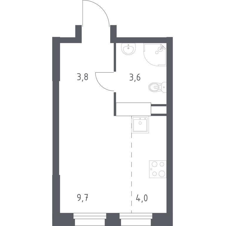 Apartment Sale, 21.1 sq. m. at Eko Bunino, prospekt Kuprina, 34к1, Sosenskoye Settlement, Moscow, Russia #1 Apartment Sale, 21.1 sq. m. at Eko Bunino, prospekt Kuprina, 34к1, Sosenskoye Settlement, Moscow, Russia #1
