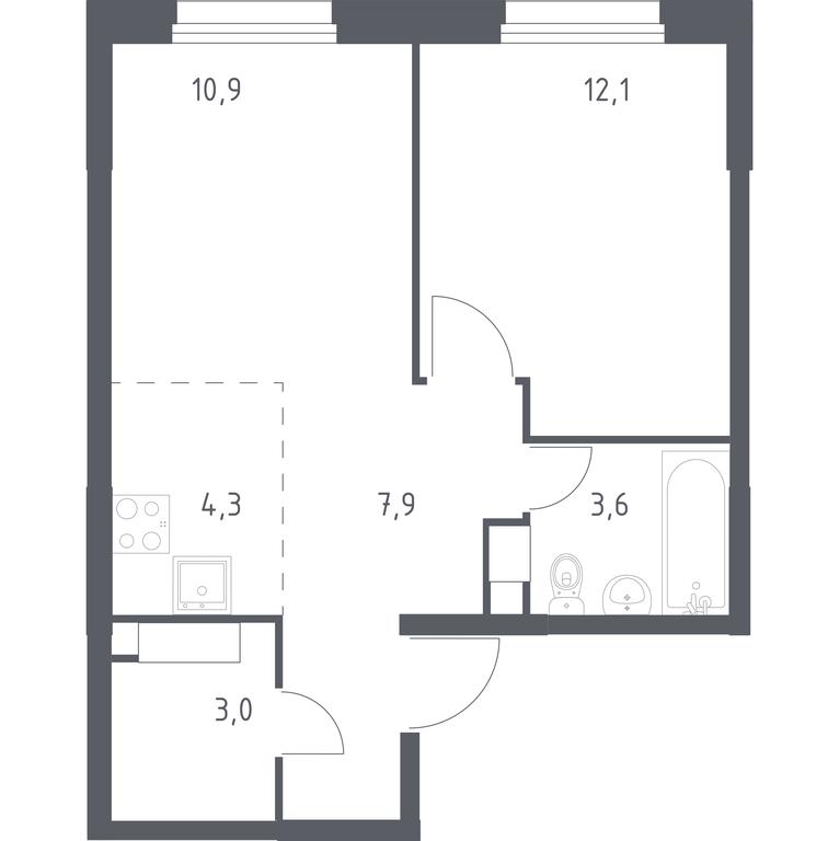 Apartment Sale, 41.8 sq. m. at Eko Bunino, prospekt Kuprina, 34к1, Sosenskoye Settlement, Moscow, Russia #1 Apartment Sale, 41.8 sq. m. at Eko Bunino, prospekt Kuprina, 34к1, Sosenskoye Settlement, Moscow, Russia #1