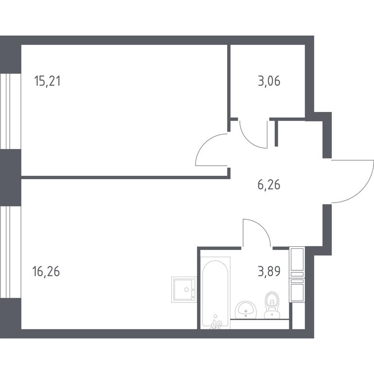 Apartment Sale, 44.68 sq. m. at MirrorZdanie, Oktyabrskaya Street, 98, Moscow, Russia #1 Apartment Sale, 44.68 sq. m. at MirrorZdanie, Oktyabrskaya Street, 98, Moscow, Russia #1