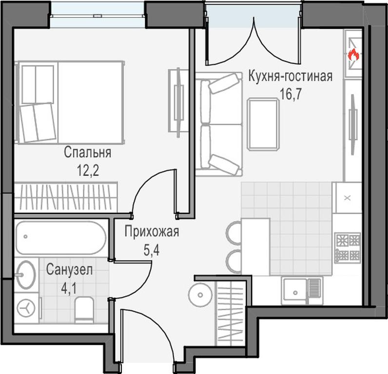 Продажа 1-комн. квартиры, 39,78 м² в ЖК «Дом «Достижение»», улица Академика Королёва, 21, Москва, Россия #1 Продажа 1-комн. квартиры, 39,78 м² в ЖК «Дом «Достижение»», улица Академика Королёва, 21, Москва, Россия #1
