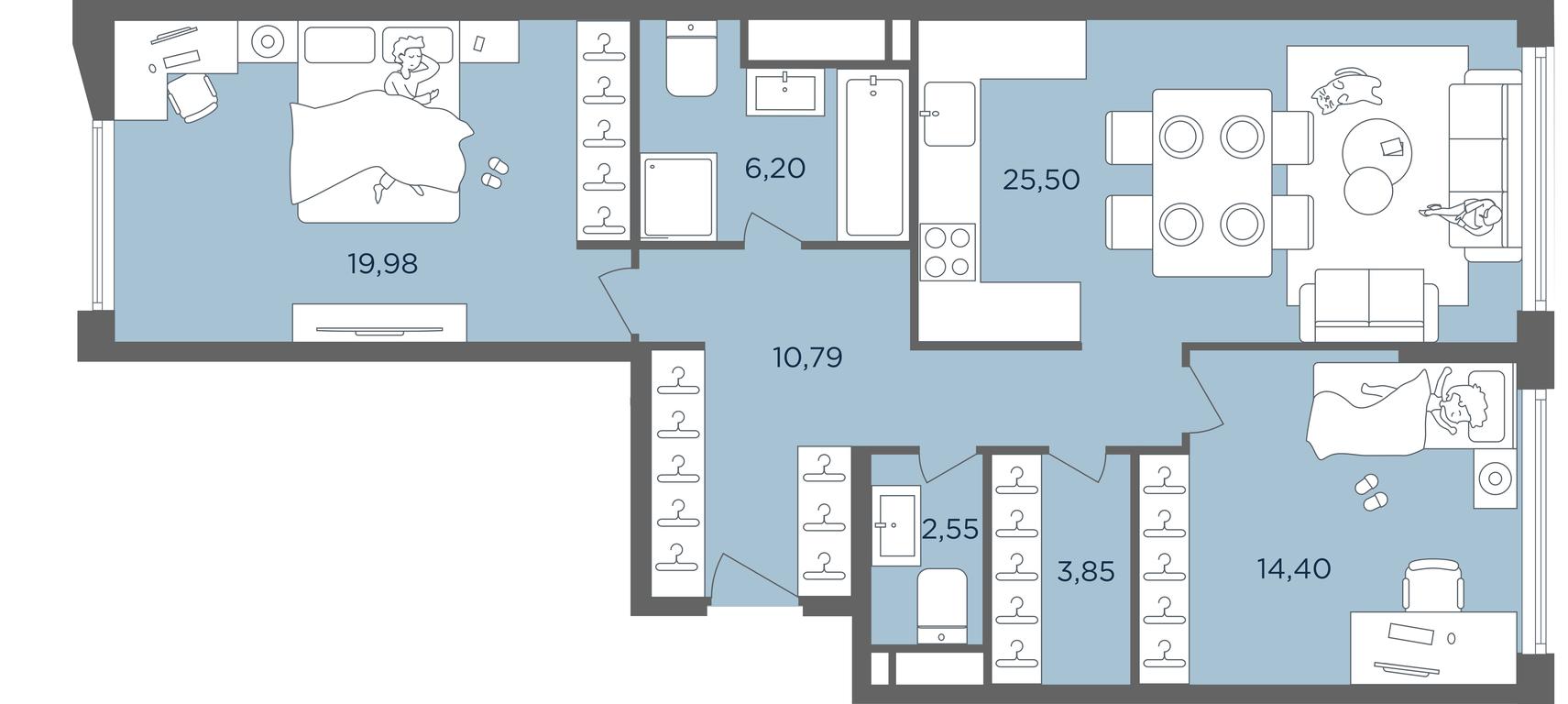 1-BD Apartment Sale, 83.6 sq. m. at Headliner, Shmitovsky Drive, 39, Moscow, Russia #2 1-BD Apartment Sale, 83.6 sq. m. at Headliner, Shmitovsky Drive, 39, Moscow, Russia #2