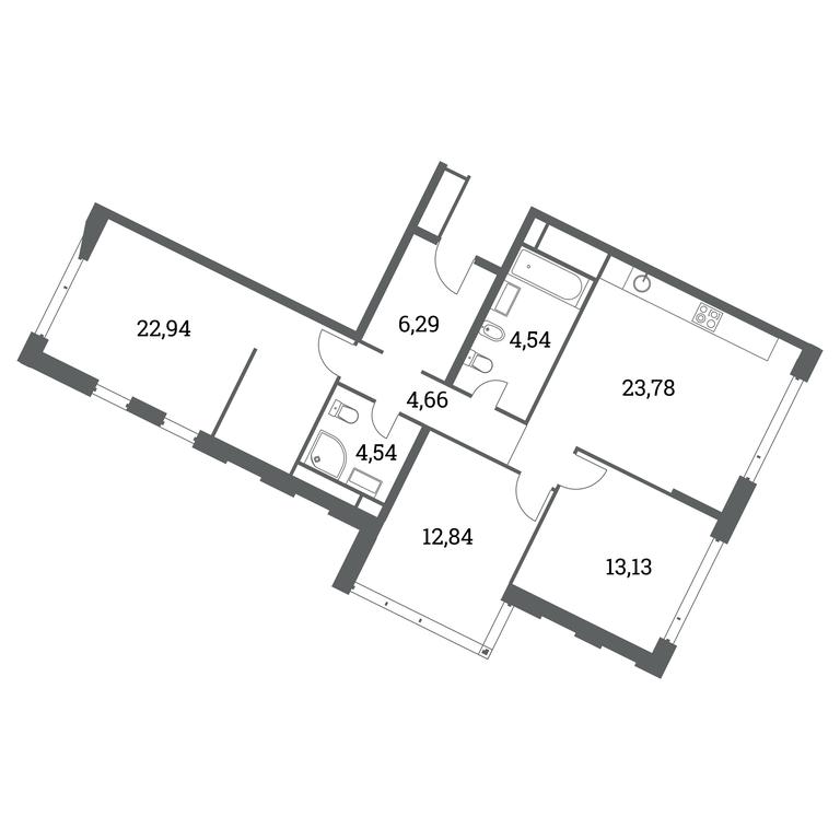 2-BD Apartment Sale, 95.9 sq. m. at Headliner, Shmitovsky Drive, 39, Moscow, Russia #1 2-BD Apartment Sale, 95.9 sq. m. at Headliner, Shmitovsky Drive, 39, Moscow, Russia #1