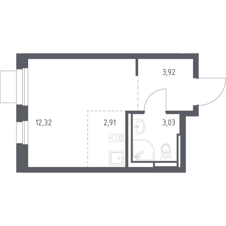 Apartment Sale, 22.18 sq. m. at Pribrezhnyi Park, Pribrezhniy Park Residential Complex, Village of Yam, Domodedovo City District, Moscow Region, Russia #1 Apartment Sale, 22.18 sq. m. at Pribrezhnyi Park, Pribrezhniy Park Residential Complex, Village of Yam, Domodedovo City District, Moscow Region, Russia #1