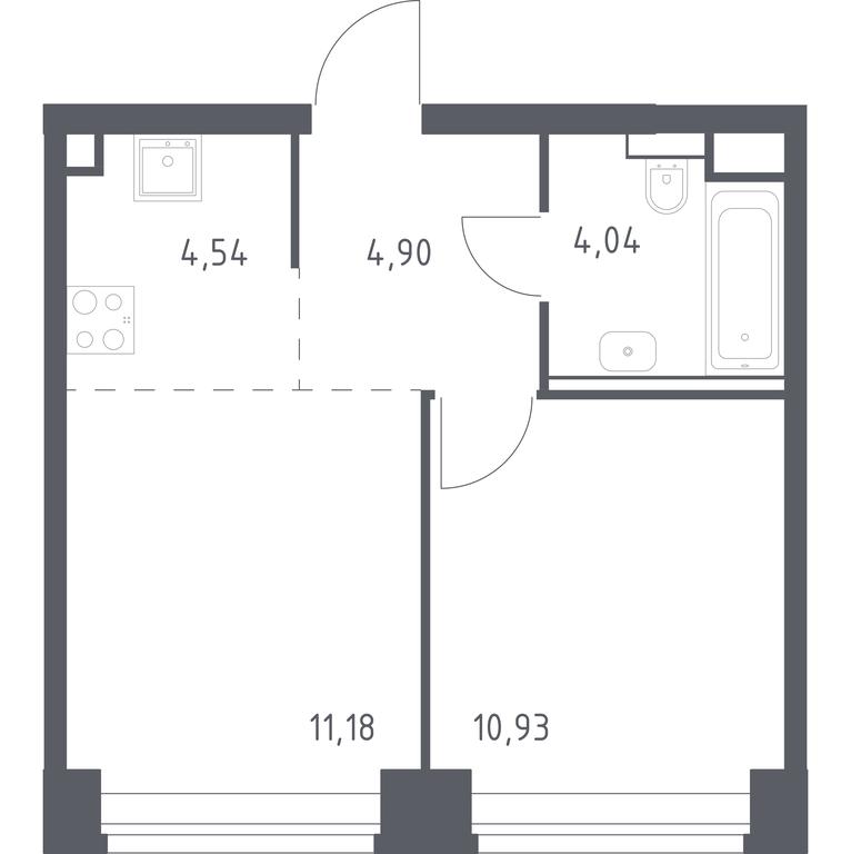 Apartment Sale, 35.59平方米 at Nova, Bratyev Fonchenko Street, вл21, Moscow, Russia #1 Apartment Sale, 35.59平方米 at Nova, Bratyev Fonchenko Street, вл21, Moscow, Russia #1