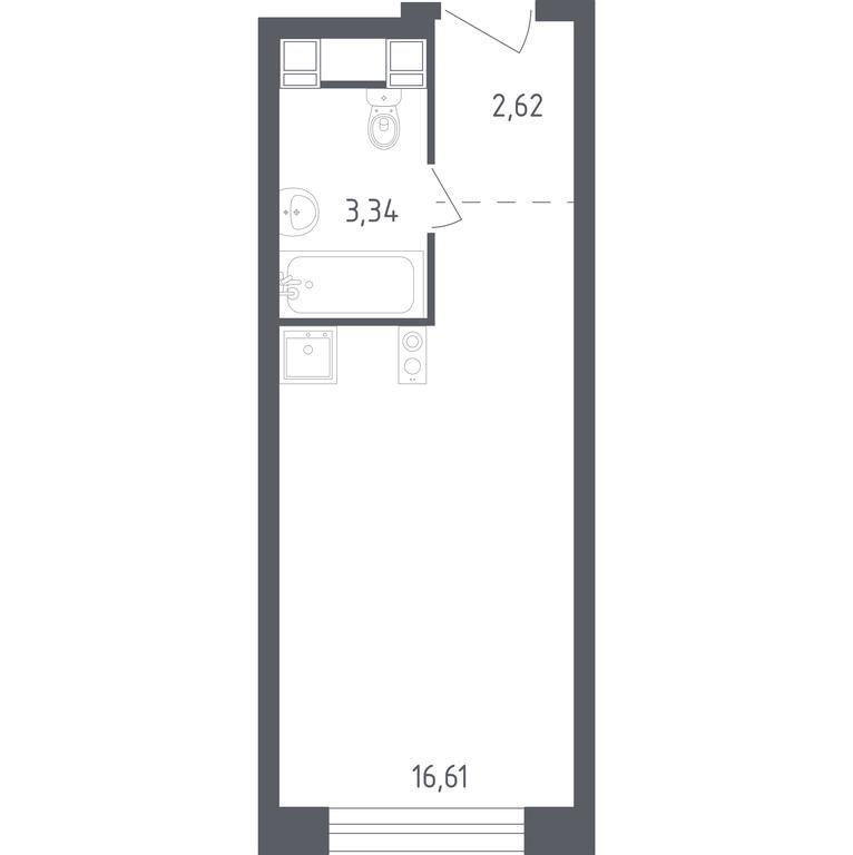 Apartment Sale, 22.57 sq. m. at Perets, Pyatnitskoye Highway, 58, Moscow, Russia #1