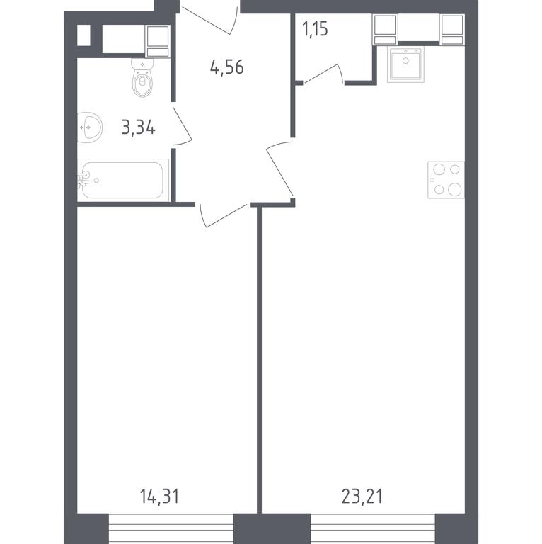 Apartment Sale, 46.57 sq. m. at Perets, Pyatnitskoye Highway, 58, Moscow, Russia #1 Apartment Sale, 46.57 sq. m. at Perets, Pyatnitskoye Highway, 58, Moscow, Russia #1