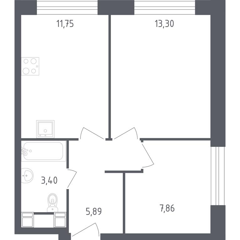 1-BD Apartment Sale, 42.2平方米 at Perets, Pyatnitskoye Highway, 58, Moscow, Russia #1 1-BD Apartment Sale, 42.2平方米 at Perets, Pyatnitskoye Highway, 58, Moscow, Russia #1