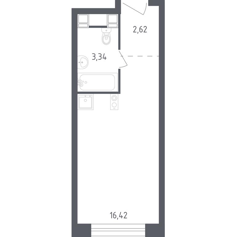 Apartment Sale, 22.38 sq. m. at Perets, Pyatnitskoye Highway, 58, Moscow, Russia #1