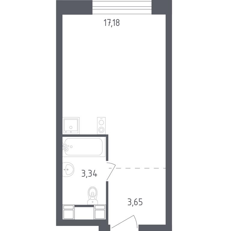 Apartment Sale, 24.17 sq. m. at Perets, Pyatnitskoye Highway, 58, Moscow, Russia #1