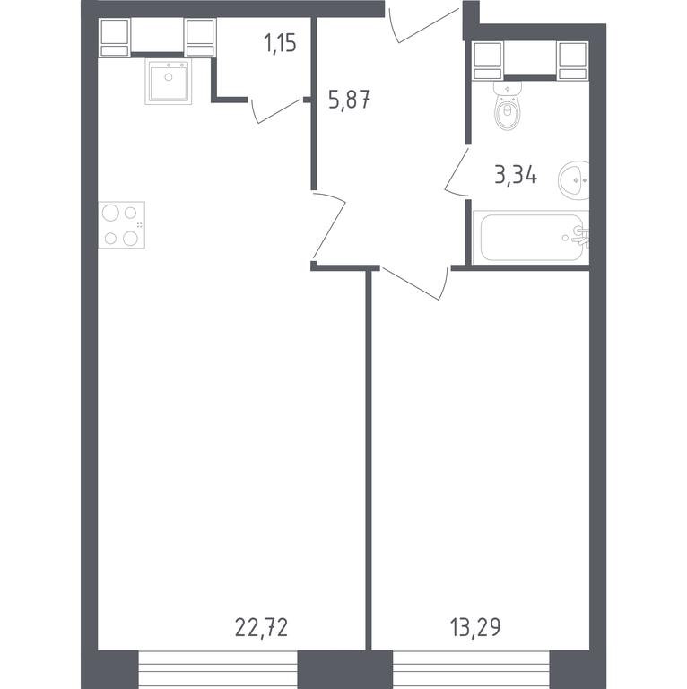 Apartment Sale, 46.37 sq. m. at Perets, Pyatnitskoye Highway, 58, Moscow, Russia #1 Apartment Sale, 46.37 sq. m. at Perets, Pyatnitskoye Highway, 58, Moscow, Russia #1