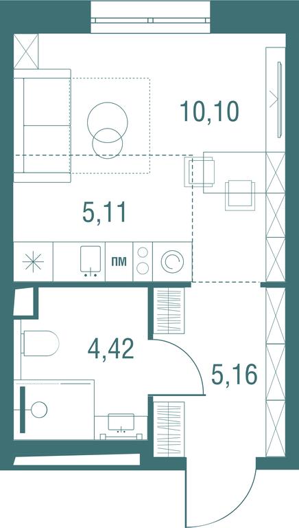 Apartment Sale, 24.79 sq. m. at Odinburg, Severnaya Street, 11, Odintsovo, Moscow Region, Russia #1 Apartment Sale, 24.79 sq. m. at Odinburg, Severnaya Street, 11, Odintsovo, Moscow Region, Russia #1