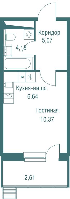 Apartment Sale, 28.87平方米 at Odinburg, Severnaya Street, 11, Odintsovo, Moscow Region, Russia #1 Apartment Sale, 28.87平方米 at Odinburg, Severnaya Street, 11, Odintsovo, Moscow Region, Russia #1