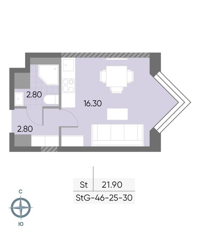 Apartment Sale, 21.9 sq. m. at Wave, Borisovskye Prudy Street, 1Б, Moscow, Russia #2 Apartment Sale, 21.9 sq. m. at Wave, Borisovskye Prudy Street, 1Б, Moscow, Russia #2
