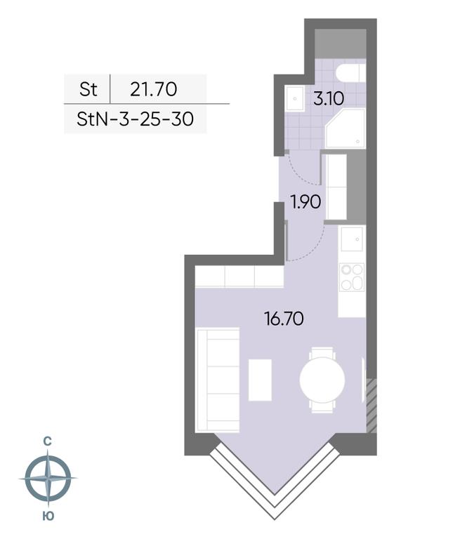 Apartment Sale, 21.7 sq. m. at Wave, Borisovskye Prudy Street, 1Б, Moscow, Russia #1 Apartment Sale, 21.7 sq. m. at Wave, Borisovskye Prudy Street, 1Б, Moscow, Russia #1