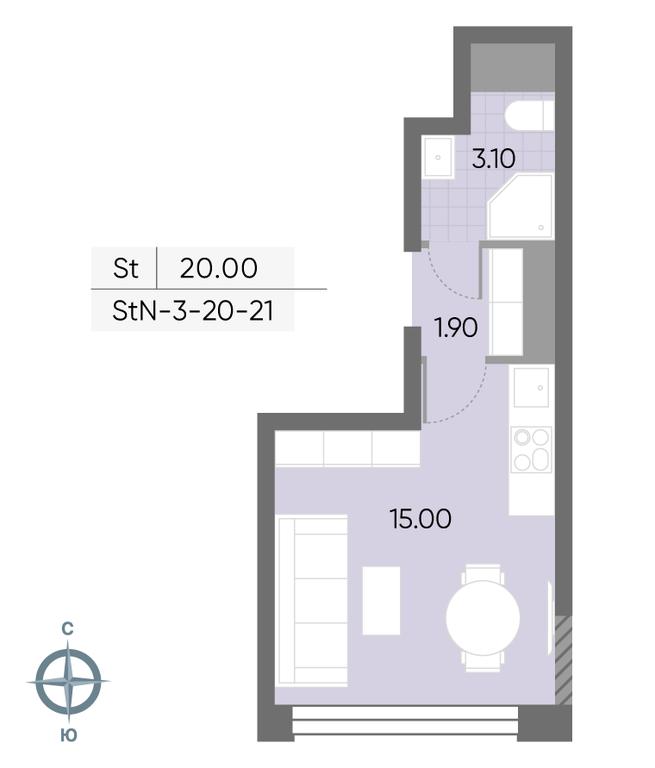 Apartment Sale, 20 sq. m. at Wave, Borisovskye Prudy Street, 1Б, Moscow, Russia #1 Apartment Sale, 20 sq. m. at Wave, Borisovskye Prudy Street, 1Б, Moscow, Russia #1