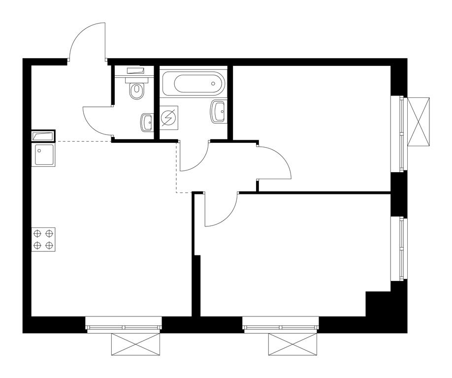 Продажа 2-комн. квартиры, 52 м² в ЖК «Сокольнический вал 1», улица Сокольнический Вал, 1к1, Москва, Россия #1 Продажа 2-комн. квартиры, 52 м² в ЖК «Сокольнический вал 1», улица Сокольнический Вал, 1к1, Москва, Россия #1