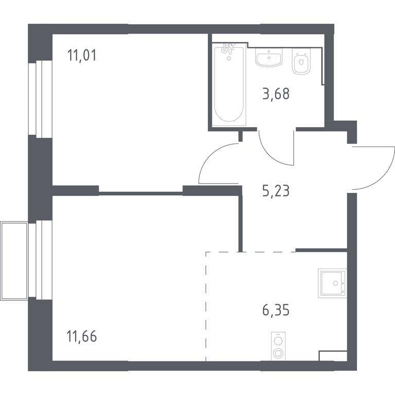 Apartment Sale, 38.19 sq. m. at Kvartal Strogino, zhiloy kompleks Kvartal Strogino, Krasnogorsk, Moscow Region, Russia #1 Apartment Sale, 38.19 sq. m. at Kvartal Strogino, zhiloy kompleks Kvartal Strogino, Krasnogorsk, Moscow Region, Russia #1