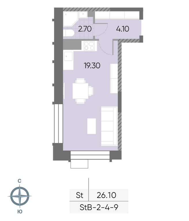 Apartment Sale, 26.1 sq. m. at Wave, Borisovskye Prudy Street, 1Б, Moscow, Russia #2 Apartment Sale, 26.1 sq. m. at Wave, Borisovskye Prudy Street, 1Б, Moscow, Russia #2