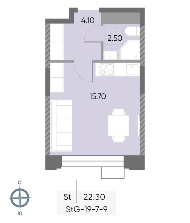 Apartment Sale, 22.3 sq. m. at Wave, Borisovskye Prudy Street, 1Б, Moscow, Russia #2 Apartment Sale, 22.3 sq. m. at Wave, Borisovskye Prudy Street, 1Б, Moscow, Russia #2