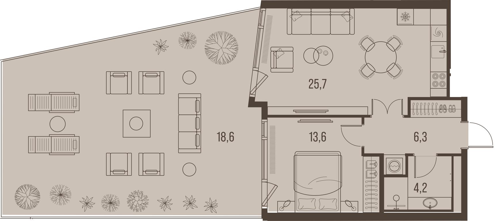 1-BD Apartment Sale, 69.5 sq. m. at High Life, Letnikovskaya Street, 11/10с1, Moscow, Russia #2 1-BD Apartment Sale, 69.5 sq. m. at High Life, Letnikovskaya Street, 11/10с1, Moscow, Russia #2