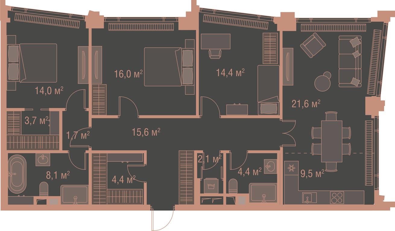 3-BD Apartment Sale, 120.1平方米 at High Life, Letnikovskaya Street, 11/10с1, Moscow, Russia #1 3-BD Apartment Sale, 120.1平方米 at High Life, Letnikovskaya Street, 11/10с1, Moscow, Russia #1