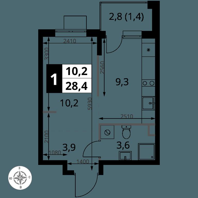 Apartment Sale, 28.4 sq. m. at Pervy Sheremetevskij, Komsomolskaya Street, 16, Khimki, Moscow Region, Russia #1 Apartment Sale, 28.4 sq. m. at Pervy Sheremetevskij, Komsomolskaya Street, 16, Khimki, Moscow Region, Russia #1