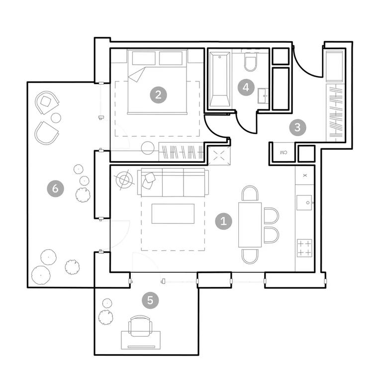 1-BD Apartment Sale, 61.2 sq. m. at Fiztekh-City, Новодачная улица, 67, Москва, Россия #1