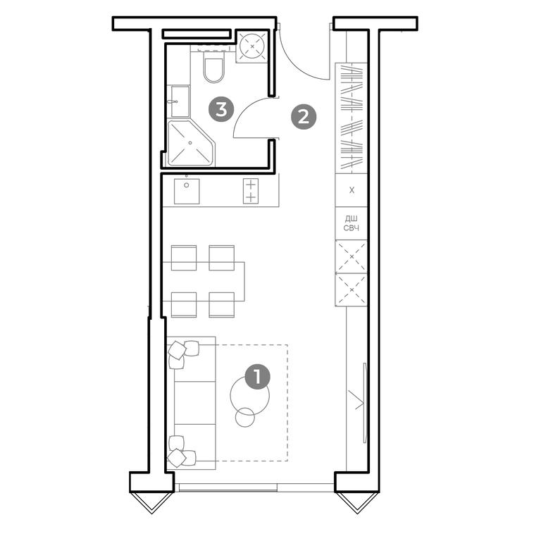 Apartment Sale, 30.5 sq. m. at Nametkin Tower, Namyotkina Street, 10А, Moscow, Russia #2 Apartment Sale, 30.5 sq. m. at Nametkin Tower, Namyotkina Street, 10А, Moscow, Russia #2