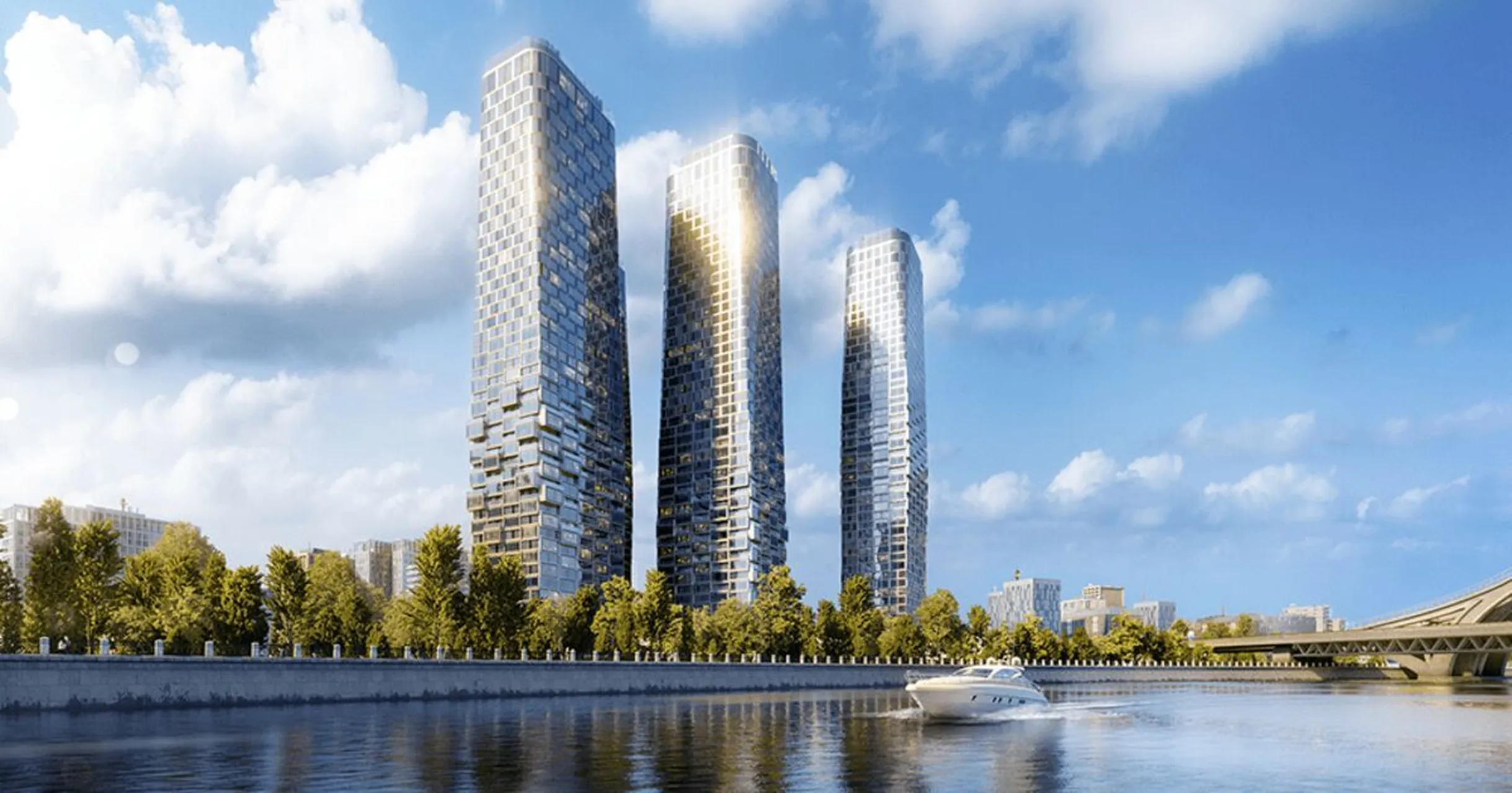River Park Towers Building at Kutuzovsky Drive, 16с1, Moscow, Russia