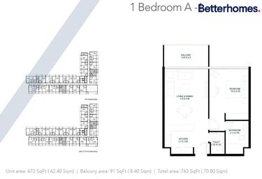 1-BD Apartment Sale, 727 sq. ft. at Vida Residences Aljada, Vida Residences, Aljada, Sharjah, UAE #4