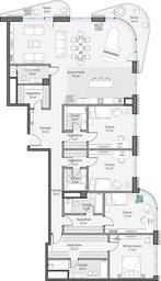 2-BD Apartment Sale, 124.3平方米 at Lavrushinskiy, Lavrushinsky Lane, 11к1, Moscow, Russia #2