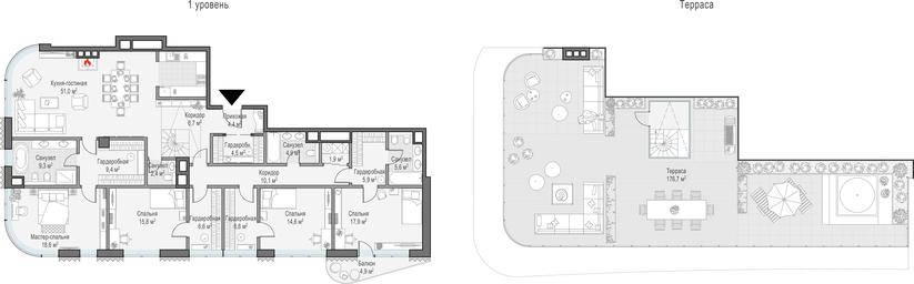 4-BD Apartment Sale, 198.4 sq. m. at Lavrushinskiy, Lavrushinsky Lane, 11к1, Moscow, Russia #3