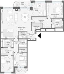 5-BD Apartment Sale, 205.1平方米 at Lavrushinskiy, Lavrushinsky Lane, 11к1, Moscow, Russia #2