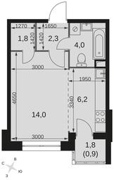 Apartment Sale, 29.2平方米 at Datskiy Kvartal, Datskiy Kvartal Residential Complex, posyolok Nagornoye, Mytishi Urban District, Moscow Region, Russia #4