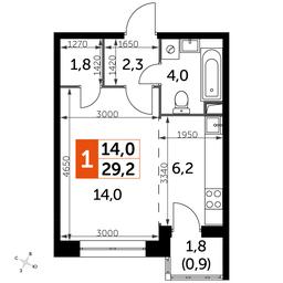 Apartment Sale, 29.2平方米 at Datskiy Kvartal, Datskiy Kvartal Residential Complex, posyolok Nagornoye, Mytishi Urban District, Moscow Region, Russia #2 Apartment Sale, 29.2平方米 at Datskiy Kvartal, Datskiy Kvartal Residential Complex, posyolok Nagornoye, Mytishi Urban District, Moscow Region, Russia #2