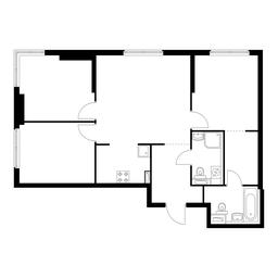 3-BD Apartment Sale, 75.7 sq. m. at Holland Park, Volokolamskoye Highway, 71/13к1, Moscow, Russia #2